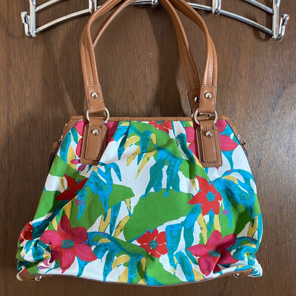 Tignanello Jungle Floral Tote